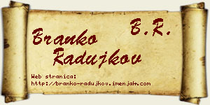 Branko Radujkov vizit kartica